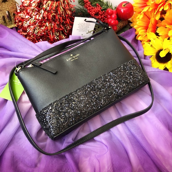 NWT Kate Spade Greta Court Ramey Glitter Crossbody - Picture 4 of 8